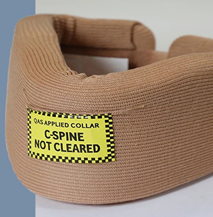 Cervical spine not cleared
